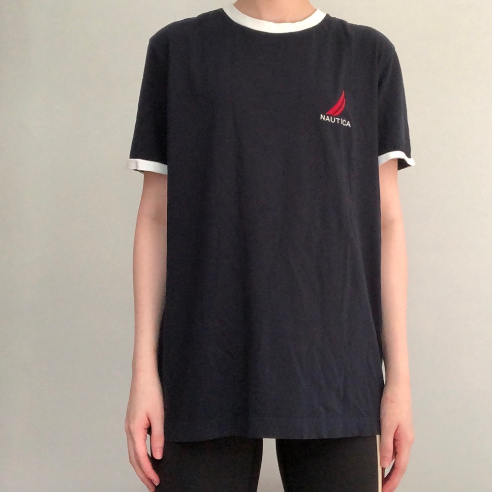 Oversized Navy Nautica T Shirt